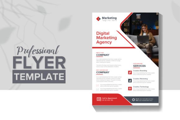 Corporate Business Company Flyer Design: Your Editable EPS Template