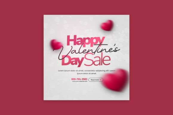Elevate Your Brand: The Valentine's Day Promotion Post Template