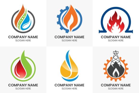 Gas and Oil Industry Sign Symbols Icon: A Practical Design Asset