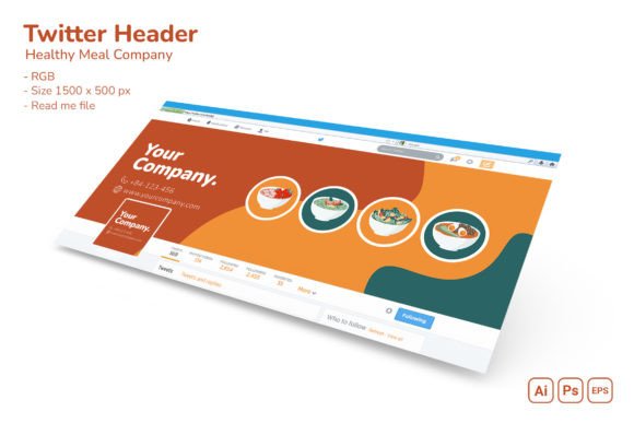 Healthy Meal Company Twitter Header: A Fresh Start for Your Profile
