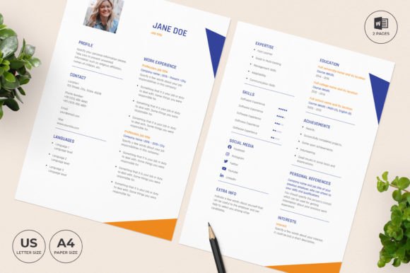 Interior Design Resume Template CV: Your Portfolio's First Impression
