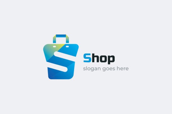 Letter S Shopping Logo with Bag Symbol for Modern Brands