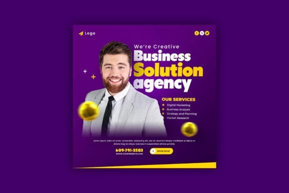 Marketing Agency Instagram Post Template: Design Guide