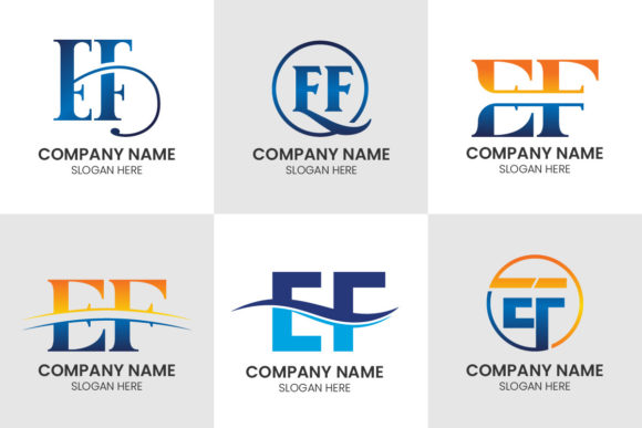 Mastering Brand Identity with the Initial Letter EF Logo Set