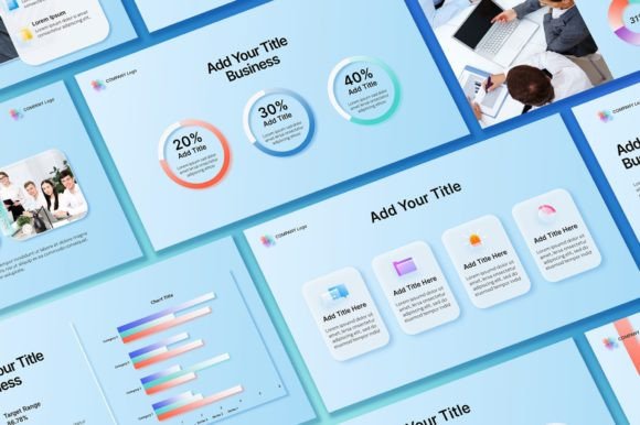 Minimalist Blue Powerpoint Template: Your Modern Presentation Solution