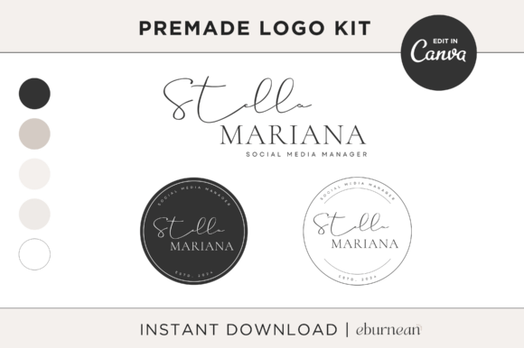 Modern Editable Logo Template for Canva: Build a Cohesive Brand Identity