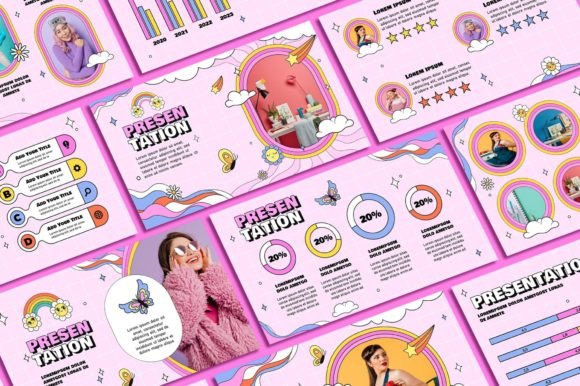 Retro 90's PowerPoint Template: Revive Your Slides with Vintage Charm