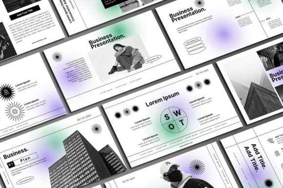 Retro Gradient Powerpoint Template: Elevate Your Slide Design