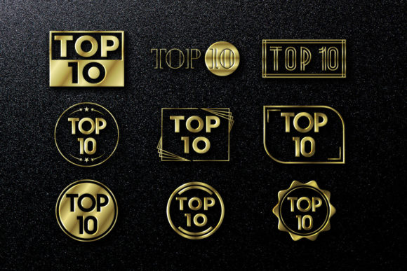The Top 10 Golden Sign Set: A Premium Font for Branding