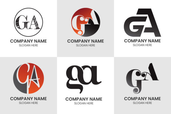 Using the G a Initial Letter Logo Design Vector for Branding
