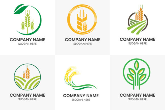 Wheat Agriculture Logo Design Set: A Complete Branding Toolkit